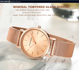 HANNAH MARTIN Women Watch Nordic Minimalist Japan Quartz Movement 3Bar Waterproof Women 36mm Full Rose Gold Dropshipping Watches