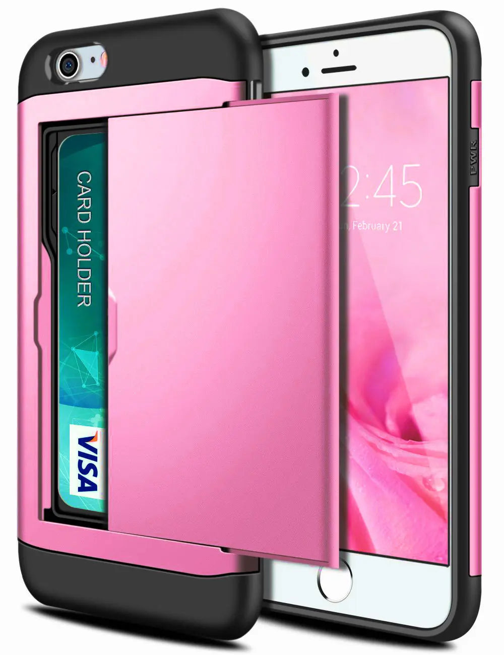 Funda para iPhone SE 2022 2020 con puerta corredera, bolsillo oculto, ranuras para tarjetas, antiarañazos, para iPhone SE3 SE2 SE