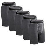 5Pcs Set Long Boxer Men Underwear Male Underpants Panties Sexy Clavin Underware Calzones BoxerShorts Boxer Shorts Homme Trunk
