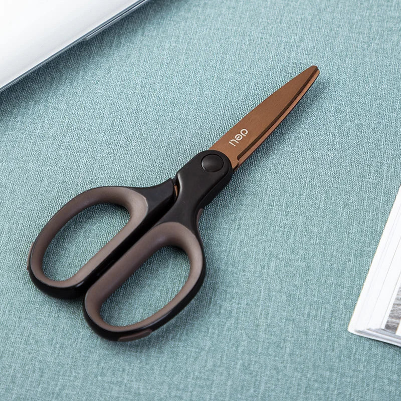 Home Scissors Titanium-plated Wear-resistant Large Alloy Scissors Office Art DIY Stationary