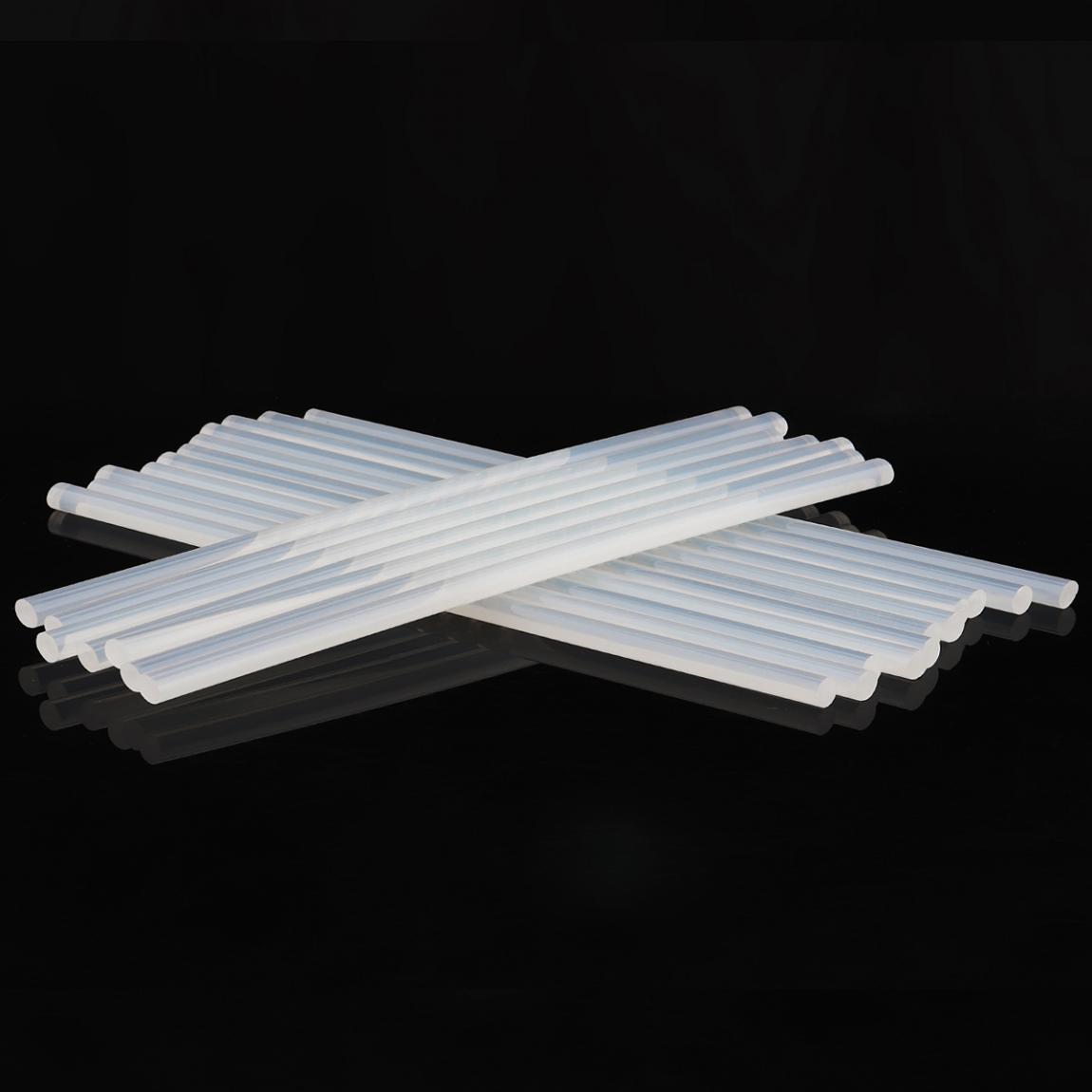 Hot Melt Adhesive Glue Gun 10/20/50pcs Transparent Hot Glue Sticks Silicone Rod for 7/11mm Gun DIY Tools Kitchen Cabinet Storage