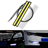 1/2PCS 17cm COB LED 12V Daytime Running Lights Trunk Waterproof Auto Driving DRL Fog Lamp Car Styling Turn Signal Plate Light