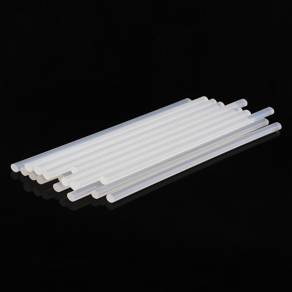Hot Melt Adhesive Glue Gun 10/20/50pcs Transparent Hot Glue Sticks Silicone Rod for 7/11mm Gun DIY Tools Kitchen Cabinet Storage