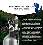 DIY Aquarium CO2 Regulator Magnetic Solenoid Kit Check Valve Fish Tank Accessories CO2 Control System Reactor Generator Set