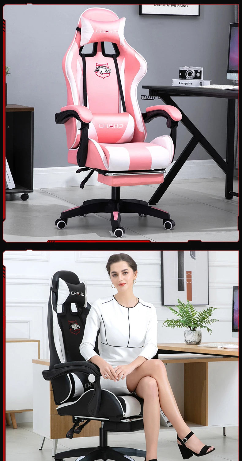 WCG Gaming Chair Office Latex Cushion Bluetooth Computer Chair High-quality BOSS Chair Leather LOL Internet Anchor Racing Chair