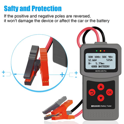 Lancol Micro200Pro 12v Battery Capacity Tester Car Battery Tester For Garage workshop Auto Tools Mechanical