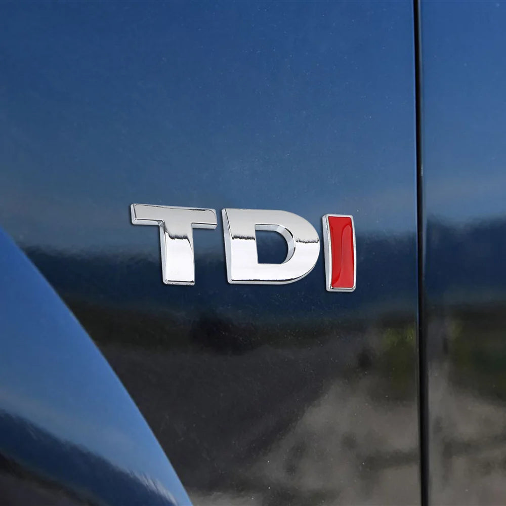 TDI Turbo Logo Decal Car Stickers Reflective 3D Metal Automotive Accessories for VW Polo T5 Golf 5 JETTA PASSAT CC MK4 MK5 MK6