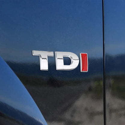 TDI Turbo Logo Decal Car Stickers Reflective 3D Metal Automotive Accessories for VW Polo T5 Golf 5 JETTA PASSAT CC MK4 MK5 MK6