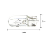 10 X White T10 W5W 501 194 Clear Signal Lamp Glass 12V 5W Warm White W2.1x9.5d Single Filament Car Bulb Auto Light