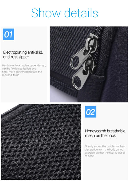 Waterproof Running Waist Bag Belt Bag, Men Women Sports Running Portable Gym Bag, Gym Fitness Bag, Sport Running Belt Bag