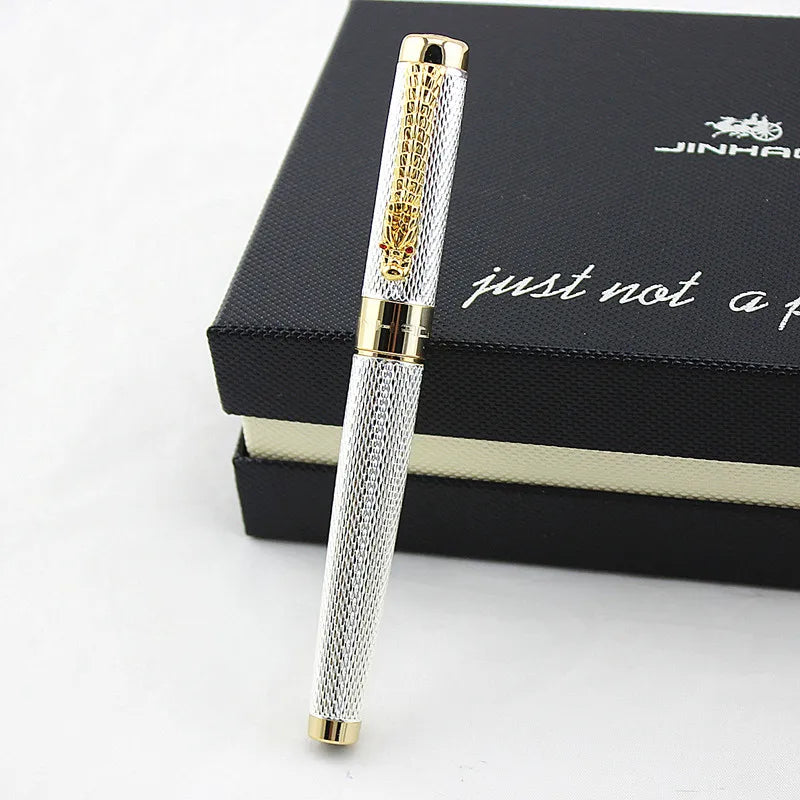 Luxury Gift Pen Set Jinhao 1200 High Quality Dragon Rollerball Pen with Original Case Metal Ballpoint Pens for Christmas Gift