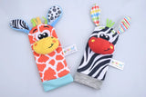 Baby Toys 0 6 12 Months Cute Stuffed Animals Baby Rattle Socks Wrist Baby Rattles Newborn Toys Make Sounds Games For Babies