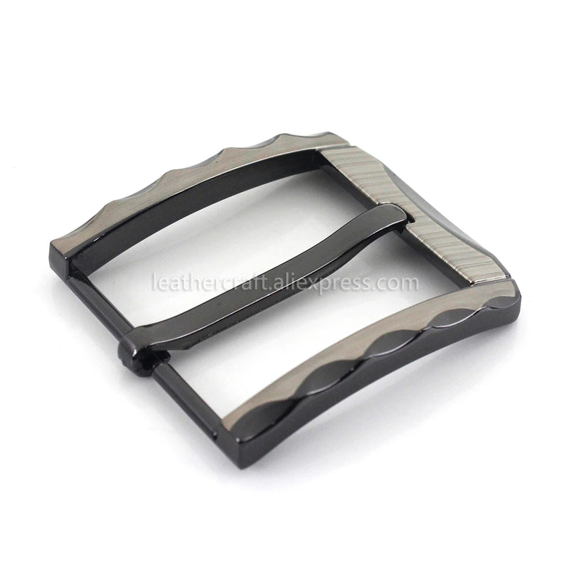 1piece 40mm Metal Belt Buckle Half Heel Bar Buckle Men's  Single Pin Buckle Leather Belt Parts Accesories DIY Fit for 36-39mm