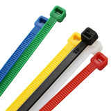 Bridas de nailon de plástico con autobloqueo, serie 3/4/5, 100 unidades, organizador de cables con bucle de sujeción, correa de sujeción de nueve colores