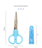 Students Scissors Art Scissors Safety Manual DIY Tools Cartoon Puzzle Cutting Paper-Cut Scissors School Kids Supplies