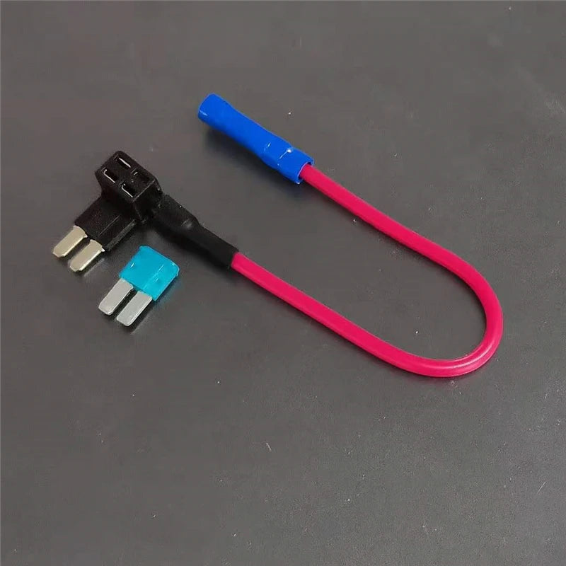 Suporte de fusível 12v, adaptador de torneira de circuito add micro2, mini fusível automático de lâmina atm padrão pequeno com suporte com fusível de carro de lâmina 10a