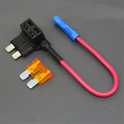 Suporte de fusível 12v, adaptador de torneira de circuito add micro2, mini fusível automático de lâmina atm padrão pequeno com suporte com fusível de carro de lâmina 10a