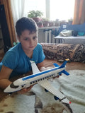 Avión de carga urbano, almacenamiento de aviones, aeropuerto, Airbus, avión, avión, bloques de construcción creativos técnicos, juguetes educativos para niños