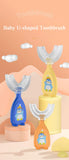 Children's 360 Degree Infant U-shaped Toothbrush Baby Health Teethers Soft Silicone Baby Brush Kids Teeth Oral Care Cleaning