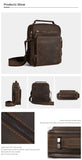 JOYIR New Genuine Leather Men Vintage Handbags Small Flap Men's Shoulder Bag Casual Office Messenger Bags Fashion Crossbody Bag