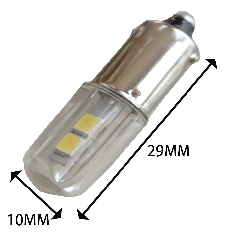2PCS  BA9S T4W LED Car light bulb T2W T3W H5W interior Car LED License Plate light DC12V 12913 12910 12929 BA9 57 756 1816  1891