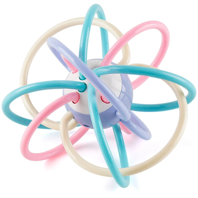 Baby Toys 0 6 Months Rattle Teether Development Games Sensory Toys Soft Silicone Teether Chewable For Newborns Babies 12 Months