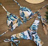 Conjunto de bikini sexy 2021 de 2 piezas con estampado de calor, traje de baño deportivo para mujer, ropa de playa, traje de baño push-up acolchado, mono de baño exquisito