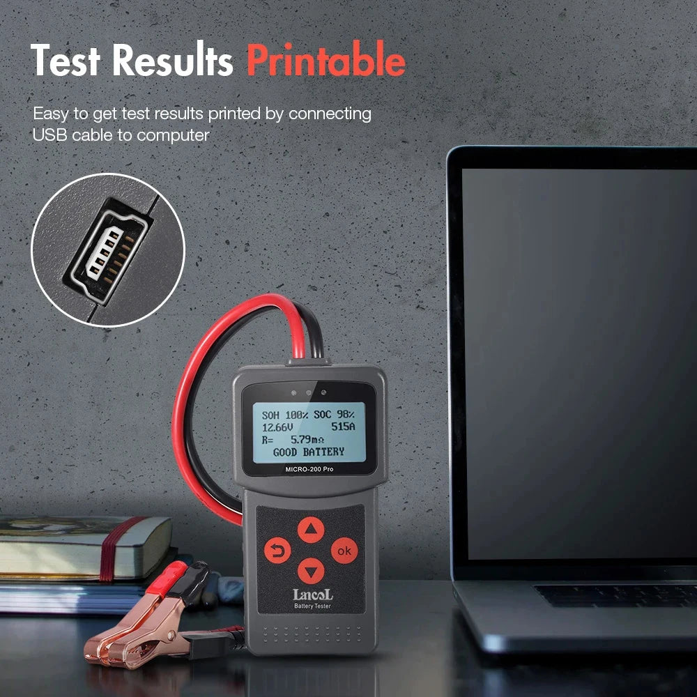 Lancol Micro200Pro 12v Battery Capacity Tester Car Battery Tester For Garage workshop Auto Tools Mechanical