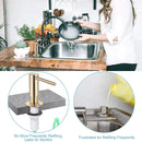 Kit de extensión para dispensador de jabón líquido Samodra de latón, para cocina, baño, metal, dorado.