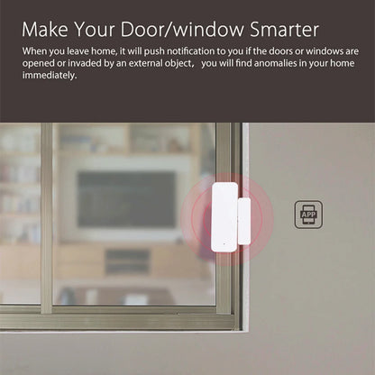 Tuya WiFi Zigbee Door Sensor Contact Sensor Open Closed Detector Smart Home Alarm Security Protection Work with Aleax Smart Life