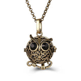 Mexico Music Ball Hollow Zircon Pendant Vintage Perfume Locket Necklace Aromatherapy Diffuser Sweater Chain For Women Jewelry