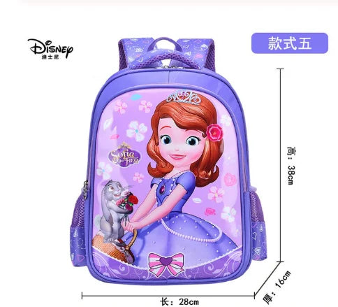 Mochila escolar de dibujos animados Frozen Elsa Anna niñas linda mochila de escuela primaria jardín de infantes Linda mochila