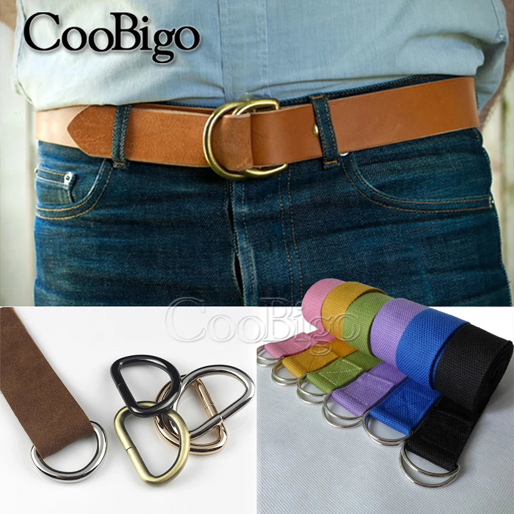 Metal D Ring D-rings Buckle for Belt Handbag Strap Bag Hardware Sewing Accessories 10mm 13mm 15mm 20mm 25mm 32mm 38mm 50mm