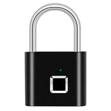 KERUI Smart Fingerprint Padlock Waterproof Fingerprint Keyless Door Lock Type C Rechargeable Security Padlock for House