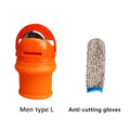 Silicone Thumb Knife Finger Protector Gears Cutting Vegetable Harvesting Knife Pinching Plant Blade Scissors Garden Tools
