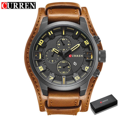 CURREN Men's Watches Top Brand Luxury Fashion&amp;Casual Business Quartz Watch Date Waterproof Wristwatch Relogio Masculino