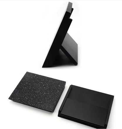1PCS MDF+Magnetic Knife Holder Stand Nice Knife Block Knife Bar Household Kitchen Knives Accessories Black/Snowflake Color Style