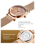 HANNAH MARTIN Women Watch Nordic Minimalist Japan Quartz Movement 3Bar Waterproof Women 36mm Full Rose Gold Dropshipping Watches