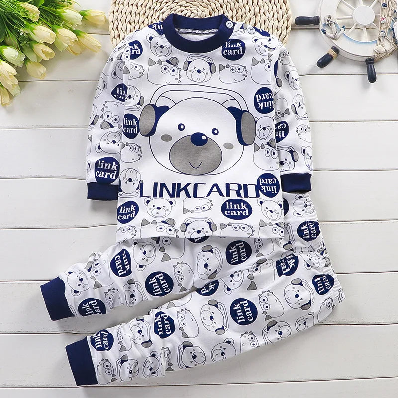 Ropa para niños conjuntos para niños ropa para niños niñas algodón Otoño Invierno ropa pantalones ropa de dormir ropa interior regalo de Navidad