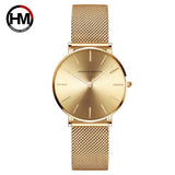 HANNAH MARTIN Women Watch Nordic Minimalist Japan Quartz Movement 3Bar Waterproof Women 36mm Full Rose Gold Dropshipping Watches