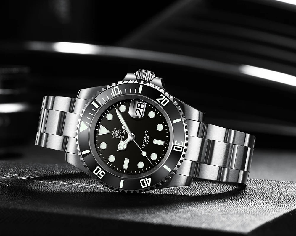 SD1953 Hot Selling Ceramic Bezel 41mm Steeldive 30ATM Water Resistant NH35 Automatic Mens Dive Watch Reloj