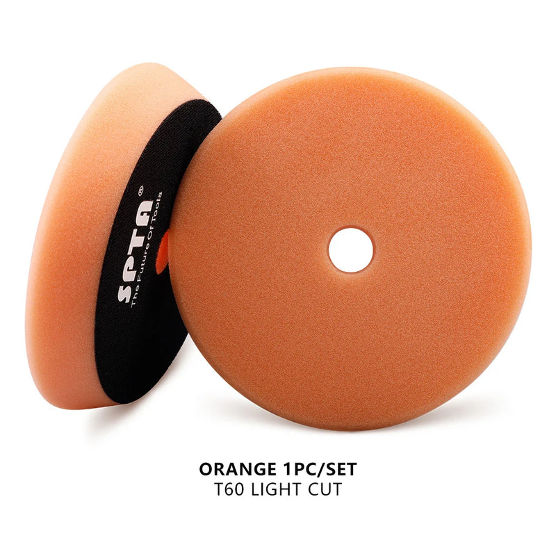 (Single Sale) SPTA 3"(80mm)/5"(125mm)/6"(150mm) Car Buffing Polishing Pads T Shape Sponge For DA/RO/GA Car Buffer Polisher