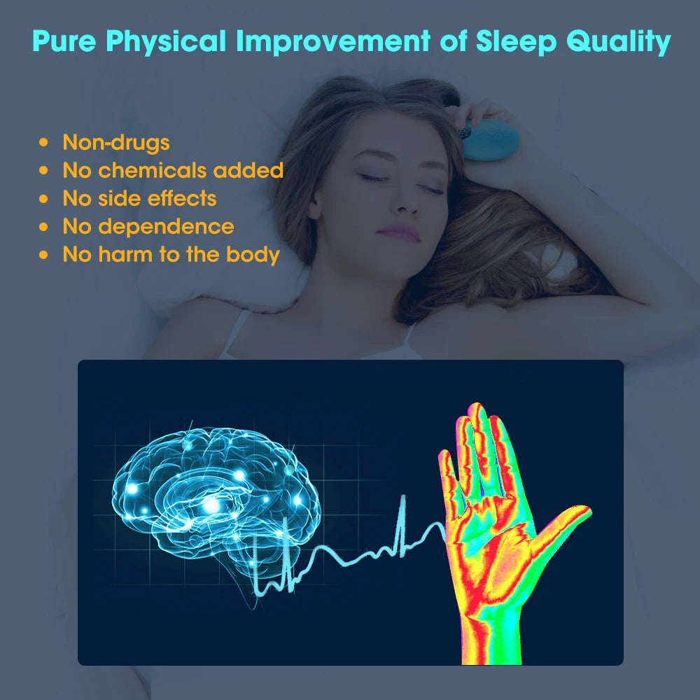 Hand Held Sleeping Estimulação Saudável do Pulso, Alívio da ansiedade, Neuro Sleep Nerves Insomnia Soothe Device, Instrumento USB Smart
