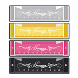 Armónica profesional con estuche para principiantes, 10 agujeros, 20 tonos, color, tono C, armónicas Hohner, regalo de Navidad 