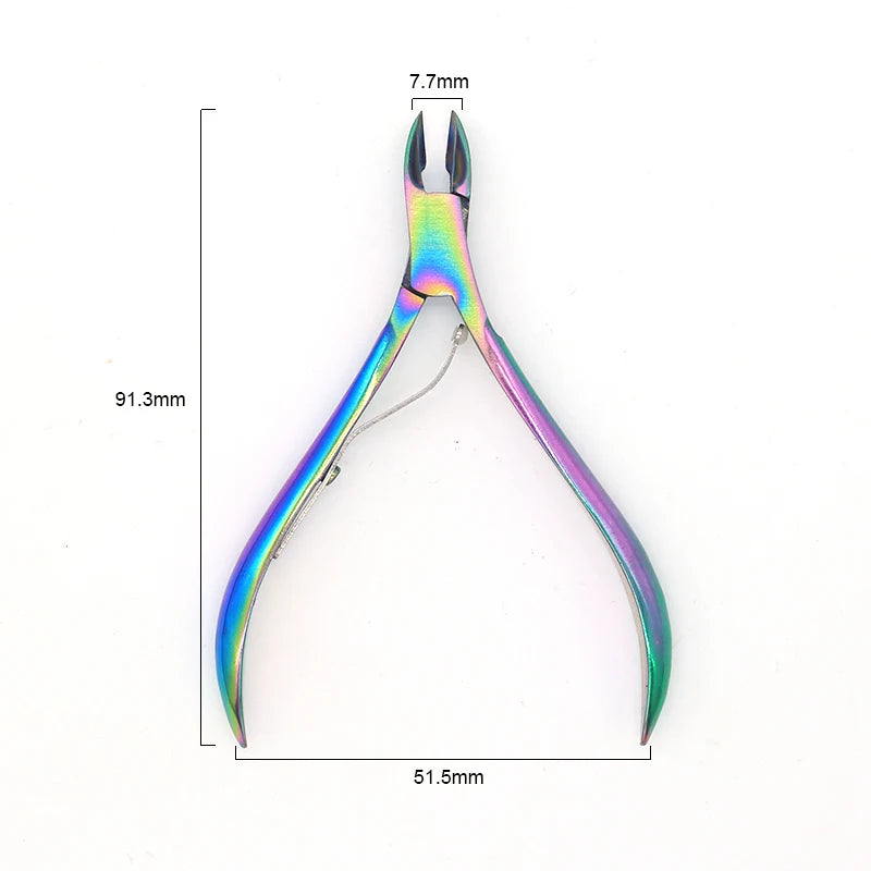 Nail Manicure Scissors Cuticle Cutter Nails Cuticle Nippers Dead Skin Remover Pedicure Stainless Steel Cutters Tools