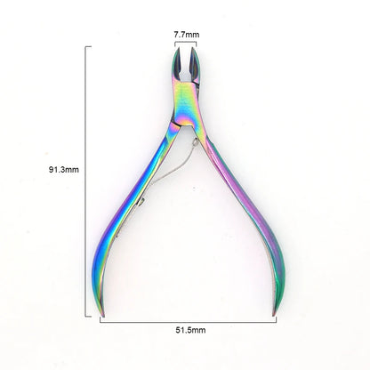 Nail Manicure Scissors Cuticle Cutter Nails Cuticle Nippers Dead Skin Remover Pedicure Stainless Steel Cutters Tools