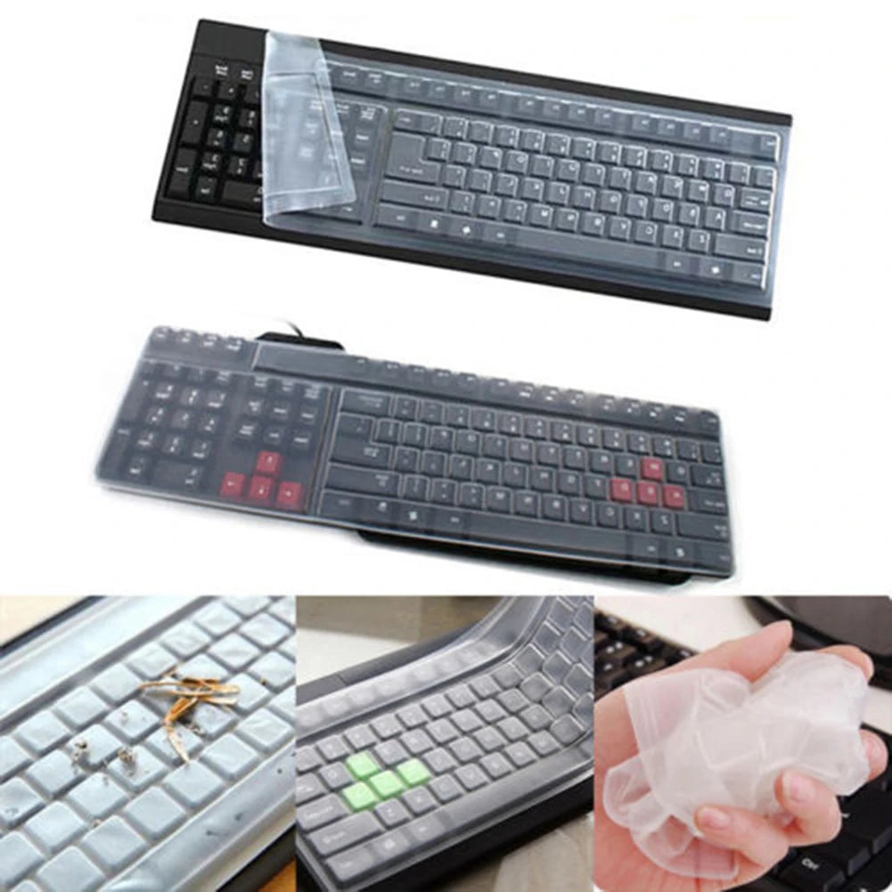 Funda de silicona universal para teclado de 108 teclas, protector de piel para Mac Book Pro de 17 pulgadas.