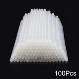 Hot Melt Adhesive Glue Gun 10/20/50pcs Transparent Hot Glue Sticks Silicone Rod for 7/11mm Gun DIY Tools Kitchen Cabinet Storage