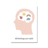 Self Care Mental Health Therapy Posters and Prints Self-love Well Being Canvas Painting Therapist Gift Counselor Office Decor