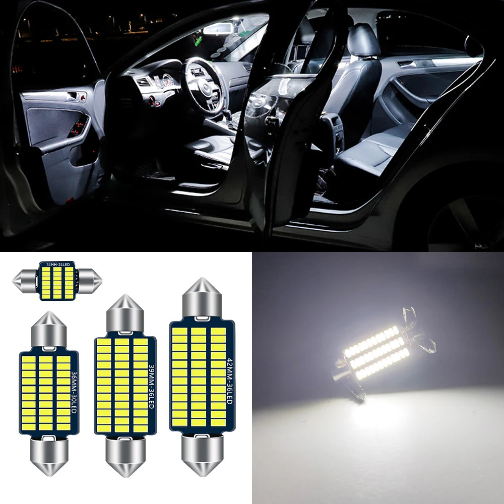 1pcs Festoon 31mm 36mm 39mm 42mm Car interior lights ceiling light License Plate Lamp Internal reading light Map light Dome lamp
